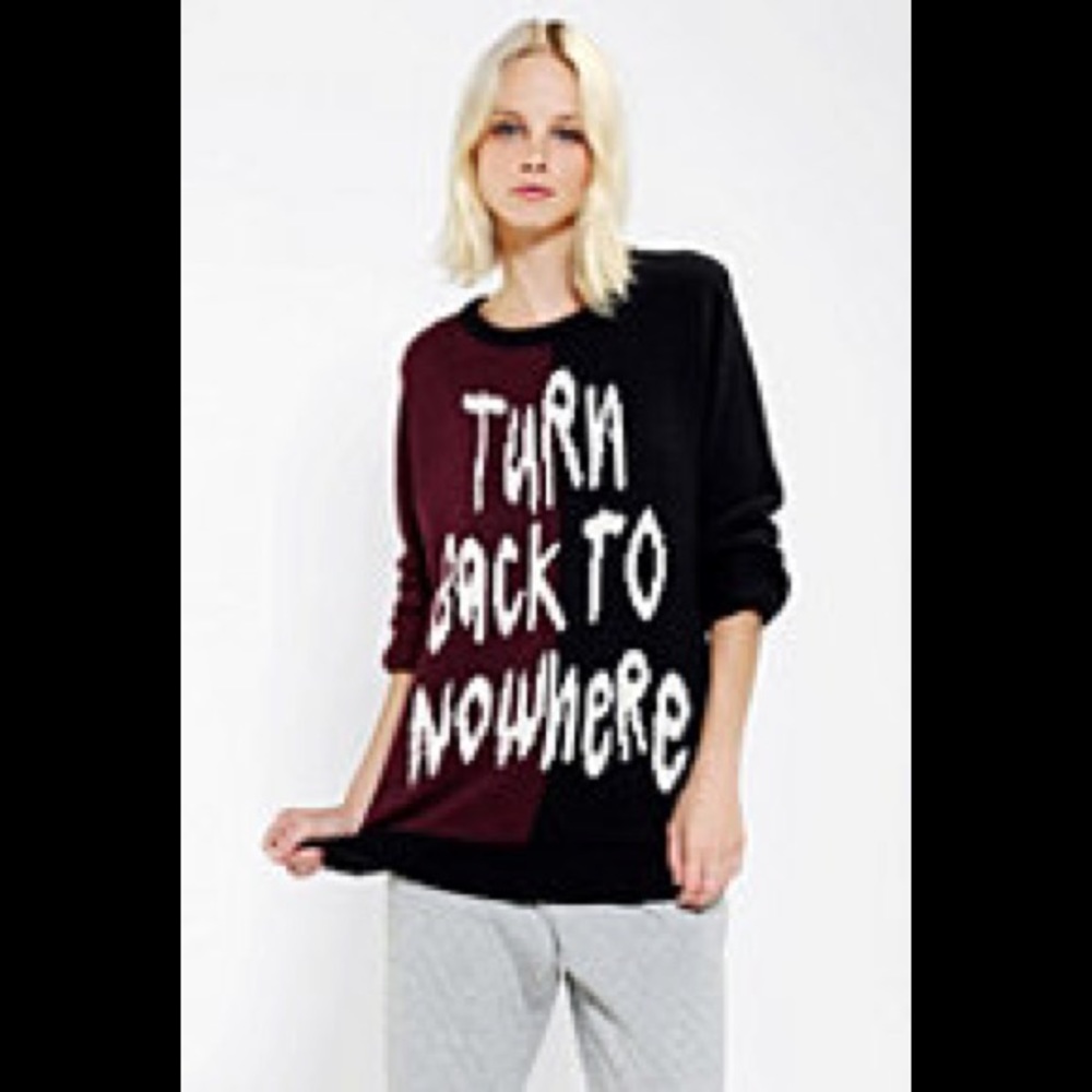 Colorblock Comfortable Pullover Sweater Tunic long